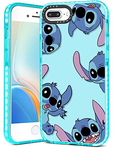 Jowhep Stitc for iPhone 6 Plus/6s Plus/7 Plus/8 Plus Case Cute Cartoon Character Girly for Girls Kids Teens Phone Cases Cover Kawaii Soft TPU Case for iPhone 6 Plus/6s Plus/7 Plus/8 Plus 5.5 Inches