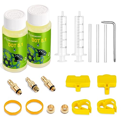 CHUMXINY Brake Bleed Kit for SRAM, Avid Range of Hydraulic Disc Brakes, Including High Performance DOT 5.1 Brake Fluid(120ml).