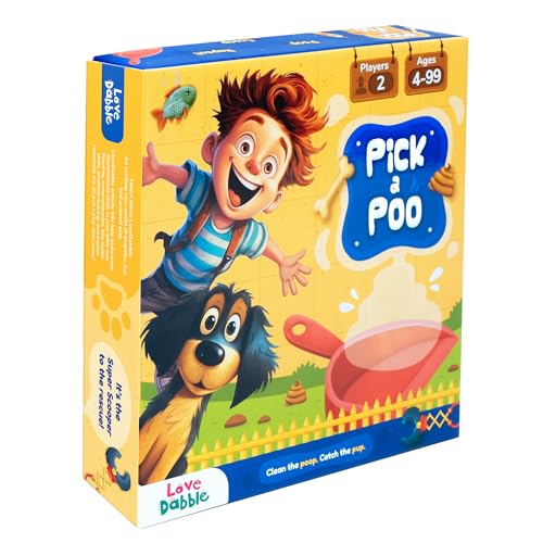 Puppy Pranks Board Game! Pick a Poo: Help Mike Catch Bruno! Enjoy Laughter-Filled Moments in This Puppy Poop Pursuit | Strategic Board Game for Kids & Family | Birthday Gift for Kids by LoveDabble