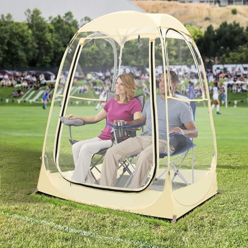 Eapele Sports Tent, Instant Pop-Up Tent Shelter, Outdoor Clean Bubble Tent 1-6 Person, Provides Rain Tent Protection for Watching Sports Events, Camping, Fishing, Cheering, and Parades