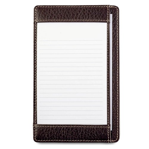 Levenger Bomber Jacket Shirt Pocket Briefcase, at-Hand Index Card case, 3 x 5 inch Size