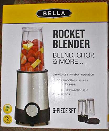 6 Piece Rocket Blender Stainless Steel