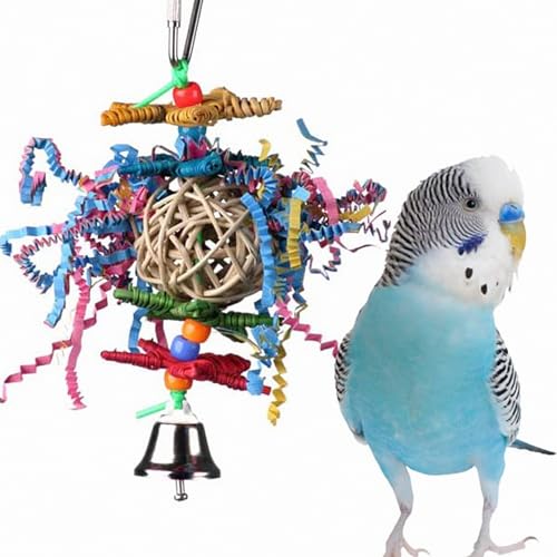 Super Bird Creations SB541 Crinkle Crinkle Little Star Bird Toy, Small Bird Size, 6' x 2'