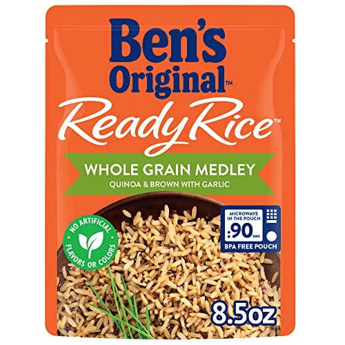 BEN'S ORIGINAL Ready Whole Grain Medley Pouch Quinoa & Brown Rice with Garlic, 8.5 oz.