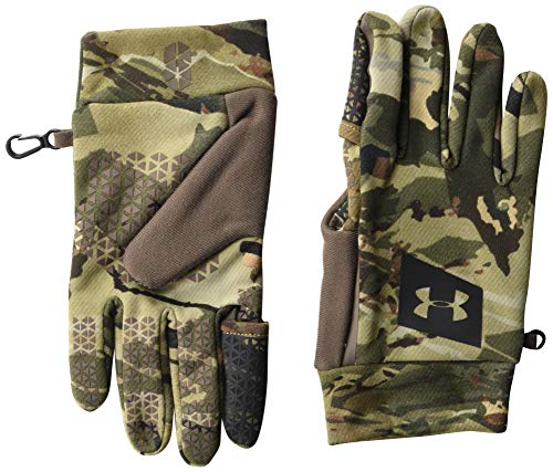 Under Armour Men's Hunt Early Season Fleece Gloves , Ua Forest 2.0 Camo (988)/Black, Large