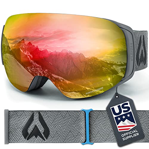 WILDHORN  Roca Snowboard & Ski Goggles - US Ski Team Official Supplier - Interchangeable Lens - Premium Snow Goggles