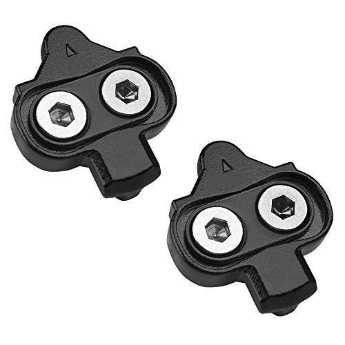 BV Bike Cleats - Compatible with Shimano SPD & Look X-Track Pedals for Spinning, Indoor Cycling, and Mountain Biking - Easy Cleat Release, Top Power Transfer, Customizable Stability