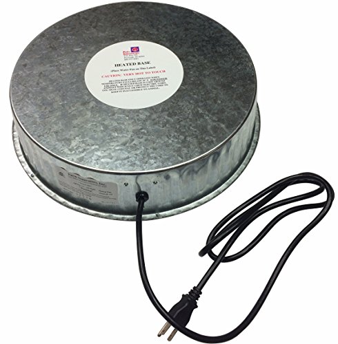 Farm Innovators Model HP-125 Heated Base For Metal Poultry Founts, 125-Watt, Metallic