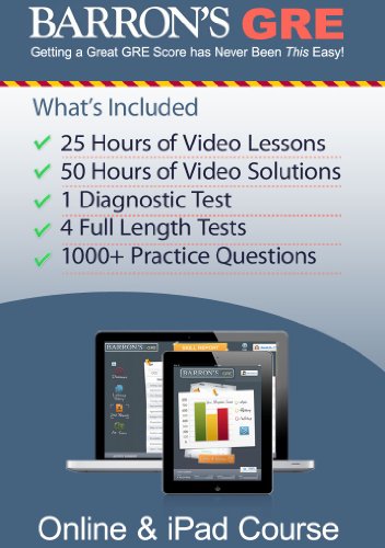 Barron's GRE Course for Windows (Online and iPad) [Download]