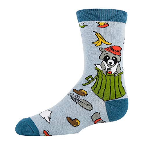 Oooh Yeah Youth Kids Crazy Funny Novertly Crew Socks (Trash Panda)