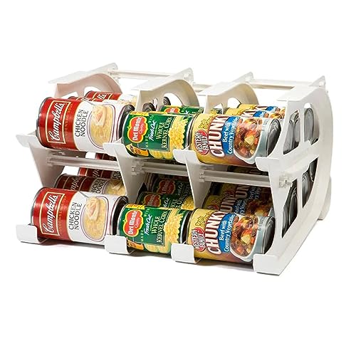 FIFO Mini Can Tracker Stores up to 30 Cans | Rotates First in First Out | Storage for Home Cupboard, Pantry and Cabinet | Organize Your Kitchen | 4' Cans or Taller (Mini Can Tracker - 30 cans)