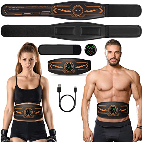 Cvcbox ABS Stimulator Workout Equipment, Ab Machine with Extension Belt, Abdominal Toning Sport Exercise Belt Trainer for Men and Women