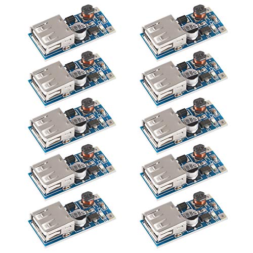 AITRIP 10 PCS PFM Control DC-DC Converter Step Up Boost Module 600MA USB Charger 0.9V-5V to 5V Power Supply Module