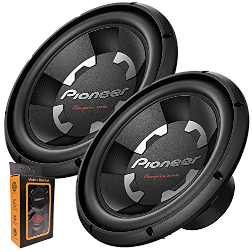 Pair of Pioneer TS-A300D4 12” Dual 4 Ohms Voice Coil Subwoofer - 1500 Watts (2 Subwoofer)