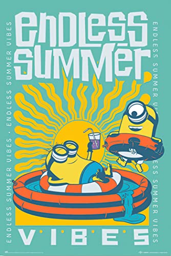 Minions - Movie Poster (Endless Summer Vibes) (Size: 24' x 36')