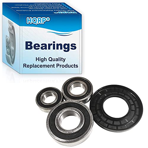 HQRP Bearing and Seal Kit Compatible with Whirlpool WFW9200SQ00 WFW9200SQ01 WFW9200SQ02 WFW9200SQ03 WFW9200SQ04 WFW9300VU02 W10253864 AP4426951 8181666 8181912 W10772618 8182284 Front Load Washer Tub