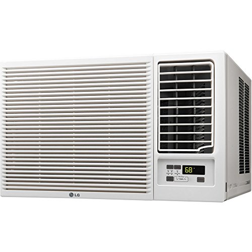 LG 23,000 BTU Window Air Conditioner with Supplemental Heat, Cools 1,440 Sq.Ft. (36' x 40' Room Size), Electronic Controls with Remote, 2 Cooling, Heating & Fan Speeds, Slide In-Out Chassis, 230/208V