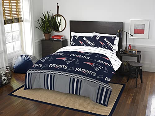 Northwest NFL New England Patriots Bed in a Bag Set, Full, Rotary