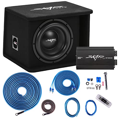 Skar Audio Single 10' Complete 1, 200 Watt Sdr Series Subwoofer Bass Package - Includes Loaded Enclosure with Amplifier