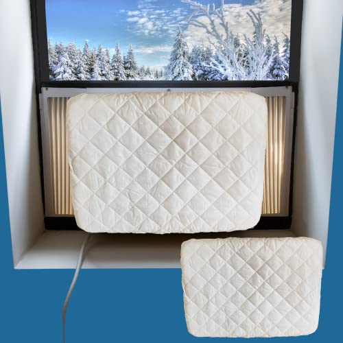 2 Pack - Evelots Air Conditioner Cover-A/C-Window-Indoor-Deluxe-Double Insulation