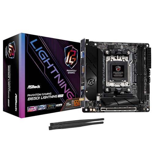 ASRock B650I LIGHTNING WIFI AM5 Ryzen 7000 AMD B650 SATA 6Gb/s Mini-ITX s DDR5
