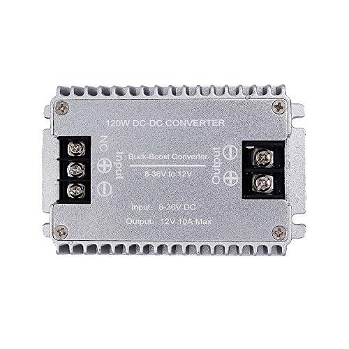 Valefod DC to DC High Efficiency Voltage Converter 8-36V to 12V 10A 120W Buck-Boost Converter DIY Power Supply Step-Down/Up Transformer