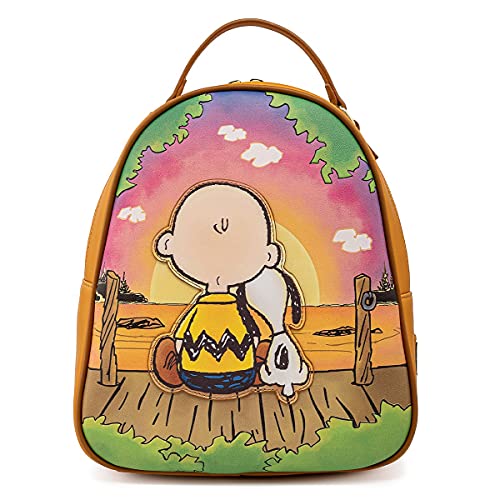 Loungefly Peanuts Sunset Mini Backpack Brown-Multi