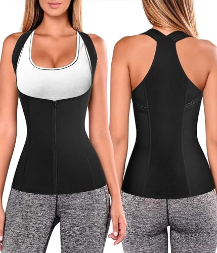 URSEXYLY Women Back Braces Posture Corrector Waist Trainer Vest Tummy Control Body Shaper for Spinal Neck Shoulder and Upper Back Support (L, Black)