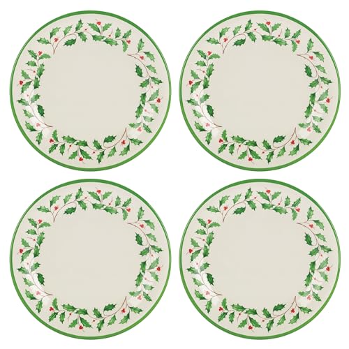 Lenox 863669 Holiday 4-Piece Melamine Dinner Plate Set