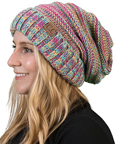 Oversized Slouchy Beanie - Rainbow (#11)