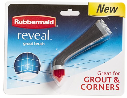 Rubbermaid Reveal Power Scrubber Attachable Grout Head, for Cordless Electric Battery Powered Scrub Brush, Ideal for Bathroom/Tile/Counter/Shower/Tub/Tight Corners & Spaces