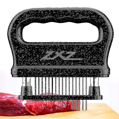 ZXZ Meat Tenderizer, 48 Stainless Steel Sharp Needle Blade, Heavy Duty Cooking Tool for Tenderizing Beef, Turkey, Chicken, Steak, Veal, Pork, Fish, Christmas Cooking Set