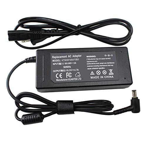 19.5V 4.7A 90W AC Power Adapter Charger for Sony VAIO PCG-61A14L PCG-71312L PCG-71316L PCG-71913l VGP-AC19V19 VGP-AC19V41 Vaio PCG-R505 PCG-C1 PCG-GR PCG-SR Series Vaio Laptop Charger