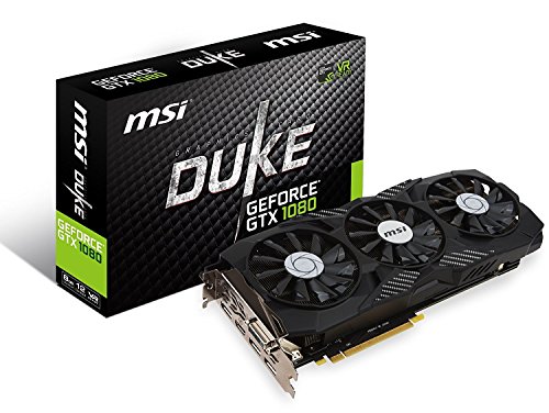 MSI Gaming GeForce GTX 1080 8GB GDDR5X SLI DirectX 12 VR Ready Graphics Card (GTX 1080 DUKE 8G OC)