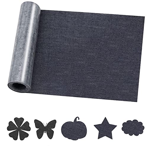Iron on Patches for Jeans - MOONSJONES Extra Large Patches for Clothes, Denim Patches for Inside Jeans, Custom Jean Patches for Clothing Hole Repairing and Decoration (9.8'x 59') - Blue