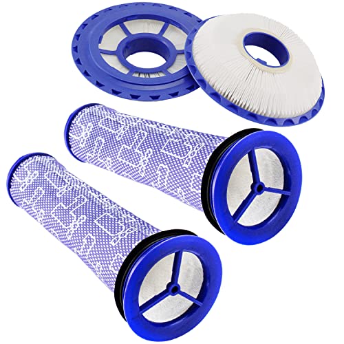 Replacement for Dyson DC41 DC65 DC66 UP13 UP20 Animal, Multi Floor and Ball Vacuums, Replaces Part # 920769-01&920640-01 (2 Post-Motor Filter & 2 Pre-Motor)