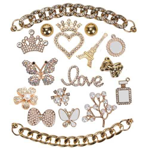 women's bling charms for women gold bling teen charms for girls gold charms for shoe bling charms for women designer bling charms for girls gifts17pce