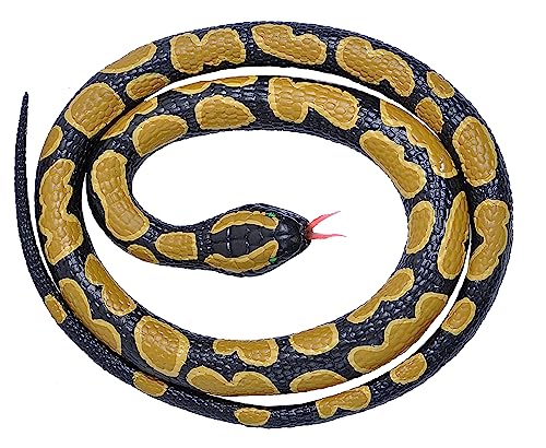 WILD REPUBLIC Rubber Snake, Ball Python Toy, Gifts Kids, 26', Black
