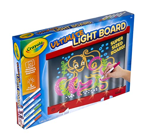 Crayola Ultimate Light Board (Red), Kids Light-Up Tracing Pad, Kids Toys, Gift for Boys & Girls, Drawing Light Box, Ages 6+ [Amazon Exclusive]