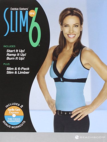 Debbie Siebers Slim in 6 Slim Training Workout - 3 DVD - Start It Up! Ramp It Up! Burn It Up! with Bonus Slim & 6 Pack/Slim & Limber