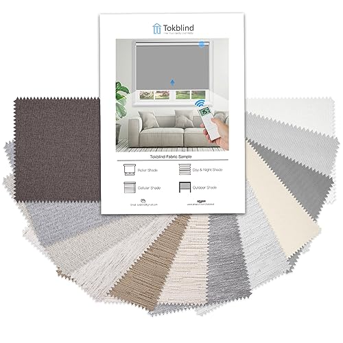 Tokblind Blackout Roller Shade Fabric Sample Swatch (12 Colors)