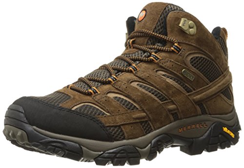 Merrell Men's Moab 2 Mid Waterproof Hiking Boot, Earth, 12 Wide, 2E US