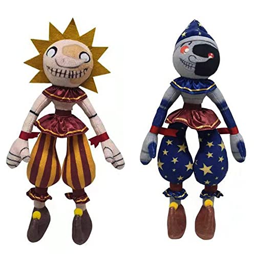Ktveih Sun and Moon Plush Toy Set Stuffed Animal Doll Fan Made plushies for Boy Girl Plush Gift 2pcs
