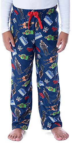 WWE Boys' John Cena Randy Orton AJ Styles Superstars Sleep Pajama Pants (6/7) Blue