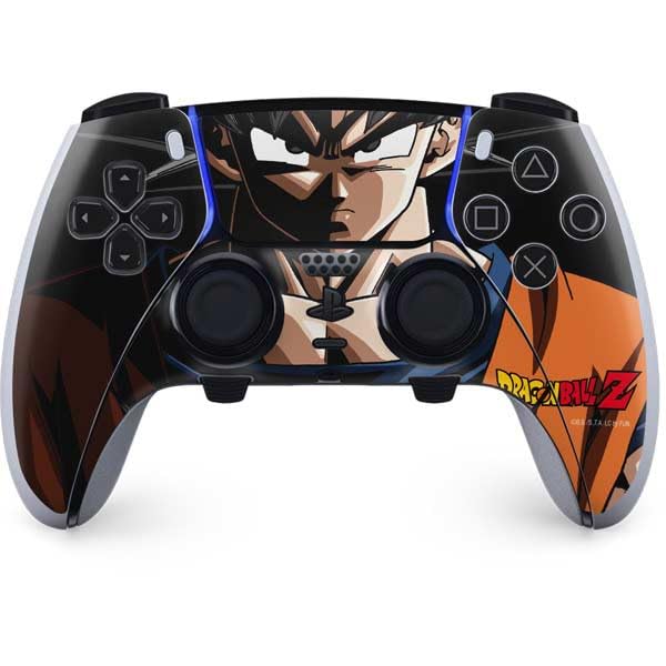 Skinit Decal Gaming Skin Compatible with PS5 DualSense Edge Pro Controller - Officially Licensed Dragon Ball Z Goku Portrait Design
