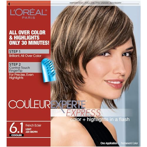 L'Oreal Paris Couleur Experte 2-Step Home Hair Color and Highlights Kit, French Éclair