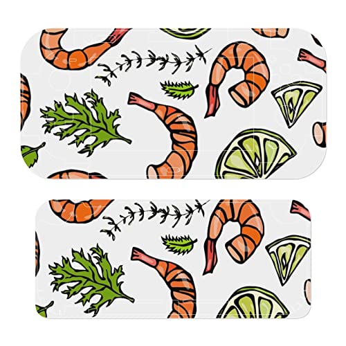 Shrimp and Prawn Switch Skin Sticker Pretty Pattern Full Wrap Skin Protector Slim Cover Sticker Compatible with Switch Lite