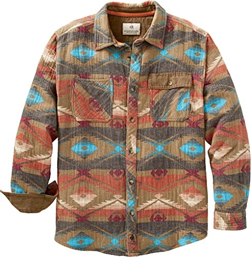 Legendary Whitetails Men's Standard Harbor Heavyweight Flannel Shirt, Desert Oasis, X-Large