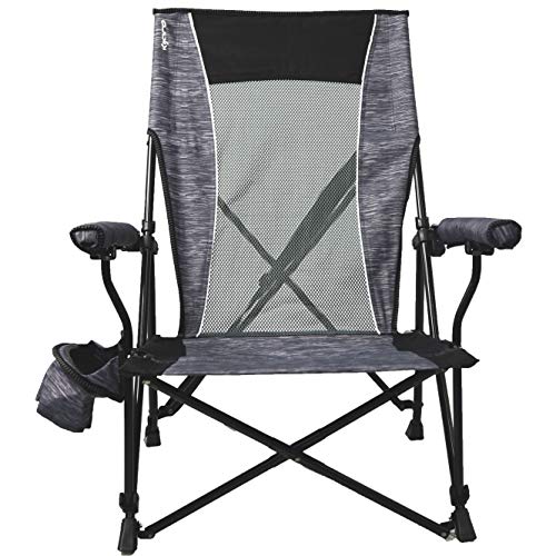 Kijaro Low Profile Hard Arm Camping Chair, One Size, Hallett Peak Gray