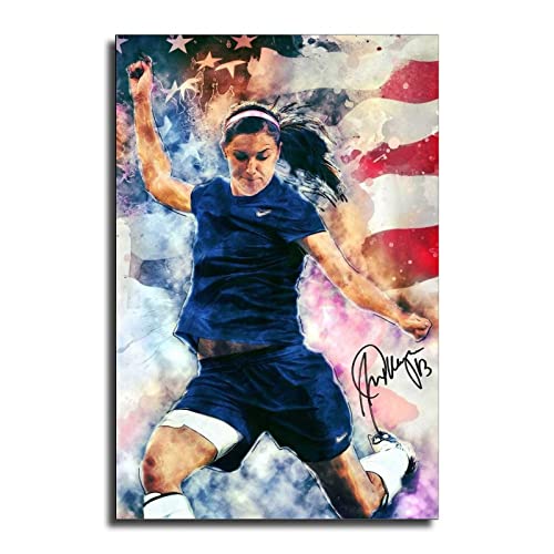 BUUTUUCE Alex-Morgan Soccer Star Sport Canvas Art Poster And Wall Art Picture Print Modern Family Bedroom Decor Posters 16x24inch(40x60cm)